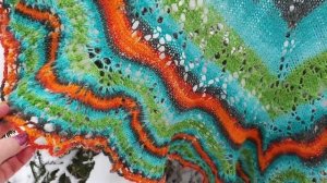 04-04-2025 Бактус и палантин связанные спицами