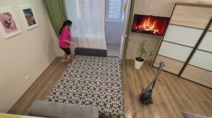 Уборка в квартире евродвушка / Меняю шторы  Чистота и порядок!