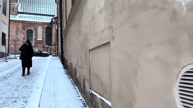❄️ Зимняя магия Стокгольма: Погружение в первые снежные вихри и бурлящие воды! 🌊✨