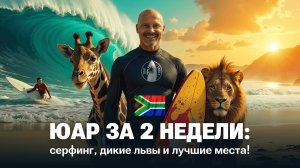 ЮАР 2025: Сёрф-трип мечты — Кейптаун, Джефрис Бэй, сафари и волны! 🌊🦁🇿🇦