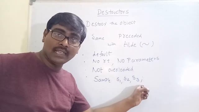 DESTRUCTORS || DEFINITION || CREATION || EXAMPLES || C++ PROGRAMMING-- Lecture--23