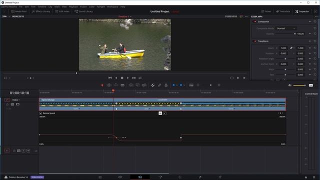 How to do Speed Ramp in Davinci Resolve