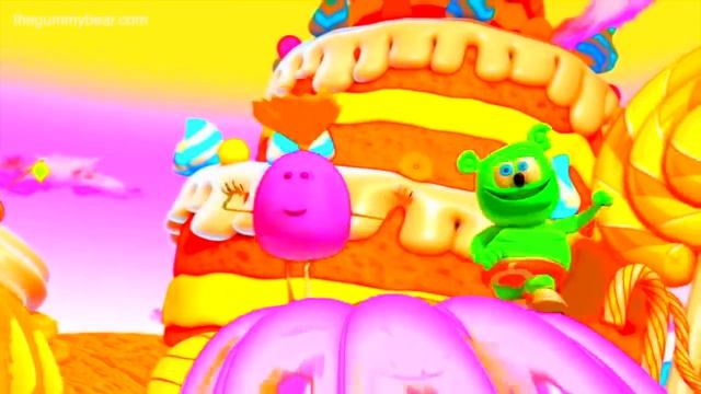 Gummibär Colorful NEON I Want Candy Gummy Bear Song Effects смотреть онлайн