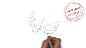 Эволюция покемонов Маскерейн   Видео как нарисовать покемона masquerain за 39 секунд