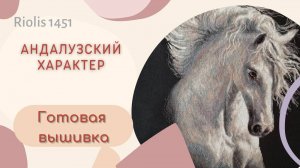 Андалузский характер - готовая вышивка, впечатления, фото этапов