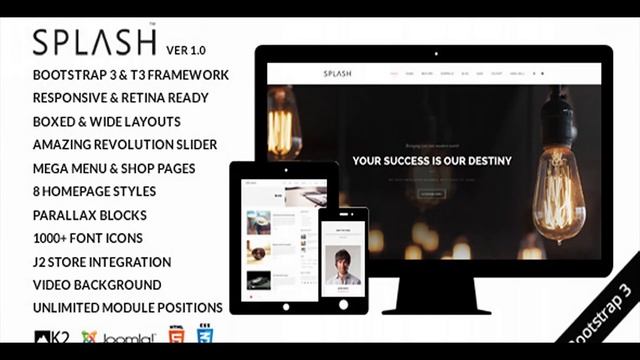 Ueneo - Creative One Page Parallax Joomla Template | Themeforest Website Templates and Themes