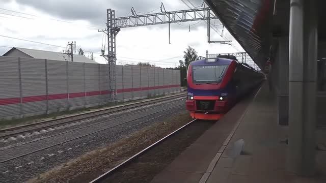 Электропоезд ЭП2Д-0083 (ЦППК) скоростной пригородный поезд "РЭКС-экспресс" №7020 Калуга-1 - Москва.