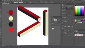 Как сделать такой 3д эффект в Иллюстраторе?