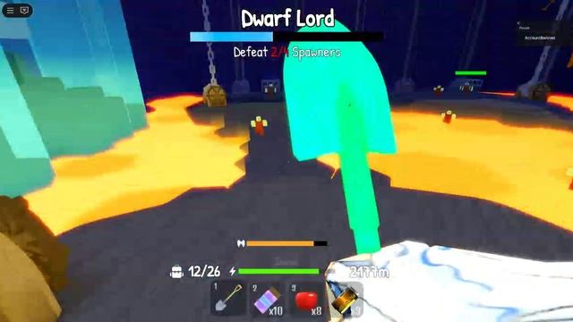 боссфайт с лордом лавы dig in backyard roblox