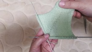 Регланная линия с изнаночной дорожкой