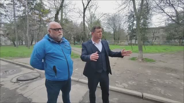 Планы на благоустройство придомовой территории по двум адресам в г.Днепрорудный. смотреть онлайн