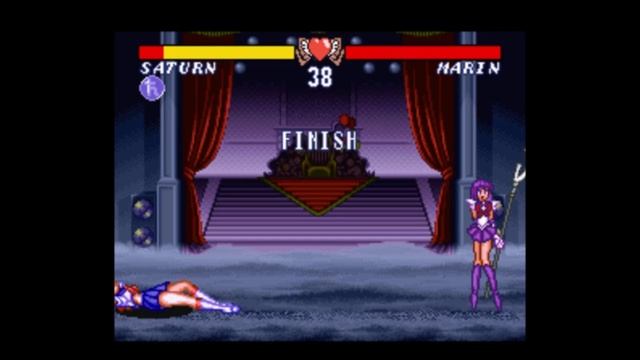 Sailor Moon Fighter S (SFC) - Sailor Saturn vs Marin Aoki смотреть онлайн