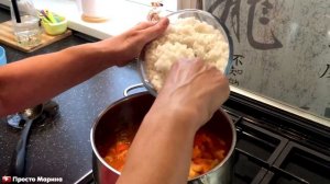 Кабачки с рисом на зиму. Вкусная заготовка.