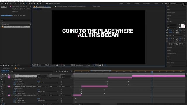 How to Make Lyrics Video Tutorial | After Effects | No Plugins | Roy Creations смотреть онлайн