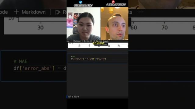 ч9.Линейная регрессия на python.Метод наименьших квадратов|Функция потерь|Градиентный спуск #shorts смотреть онлайн