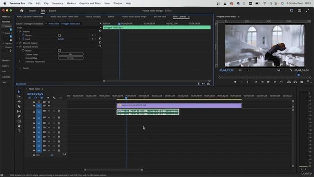 Adobe Premiere, Audio Effects Part 1 смотреть онлайн