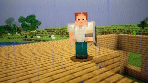 Майнкрафт в выживание. Цель: Построить большой дом. А 2 часть на 37 просмотров.