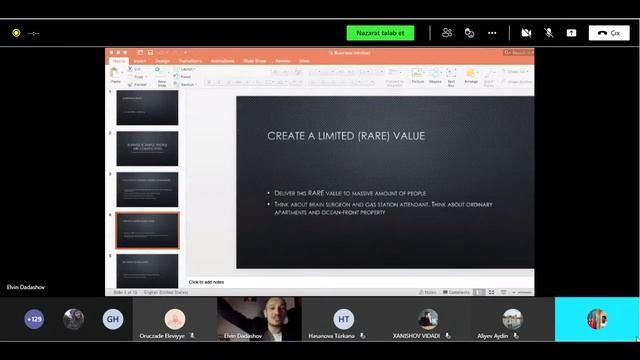 Elvin Dadaşsoy- Biznes qurma sənəti ( canlı vebinar) смотреть онлайн
