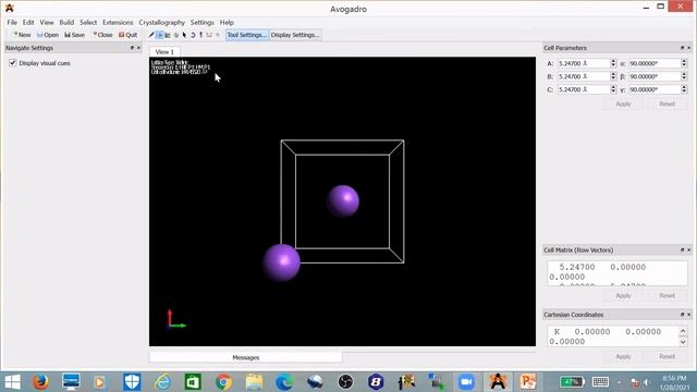 Avogadro + ORCA Tutorial: 8. Building Crystal Structures in Avogadro