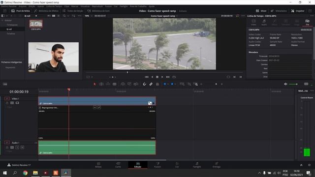 COMO FAZER SPEED RAMP NO DAVINCI RESOLVE - Tutorial смотреть онлайн