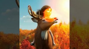 Девочка на олене