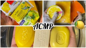 АСМР Лимонное мыло и губки. Мылю мыло.