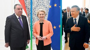 Эмомали Рахмон провел встречи с Мирзиеевым и Урсулой фон дер Ляйен на саммите в Самарканде