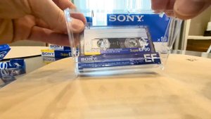 Аудиокассета Sony Super EF90, запасы из 90-х