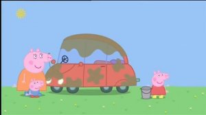 Свинка Пеппа на английском  1   Cleaning The Car with subtitles