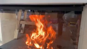 Топка ECOKAMIN Дельта 1000 три стекла колосниковое горение