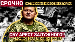 СБУ Арест экс-главкома ВСУ Залужного.. Заявление из Киева