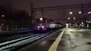 Встреча Мегаполиса и Сапсана на платформе Останкино!