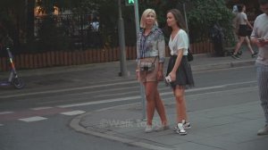 4K.Evening walk along the beautiful streets of Moscow.