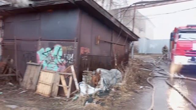 Пожар город Киров 04.04.2025г.