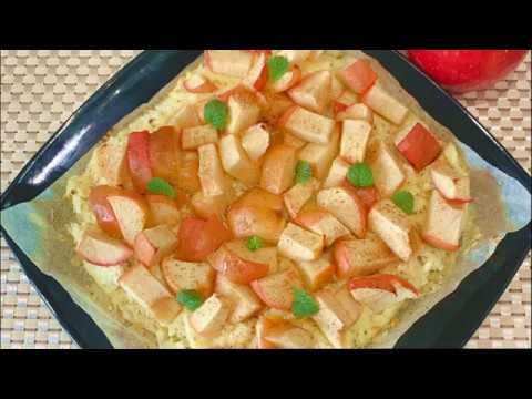 Творожный тарт с яблоком