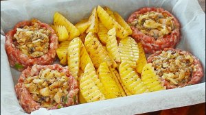 Самый вкусный рецепт с картофелем и мясным фаршем! Вы будете готовить его каждый день!