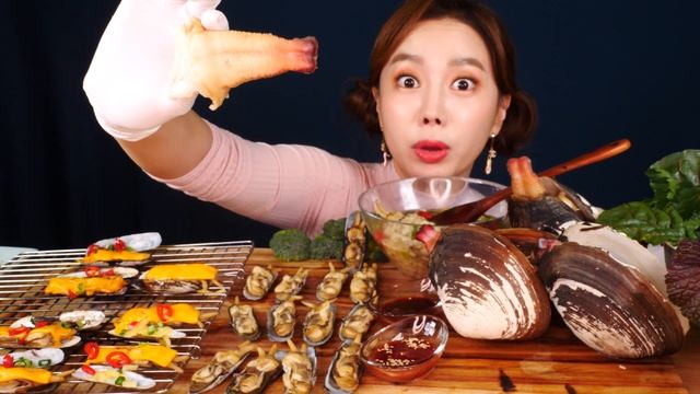 [Mukbang] 해괴망측 코끼리조개🐚+맛조개 OMG! GIANT ELEPHANT CLAM SHELL ASMR eatingsound realsound Ssoyoung