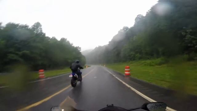 Worst rain storm I've ever ridden in! Day one of mototripp 2016 north Carolina Georgia mountains смотреть онлайн