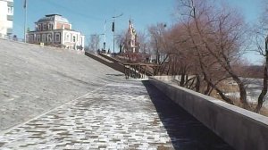 Набережная Тобола. Курган. Весна 2025 года.