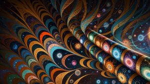 Nexxus 604 - Fractal Realities - Psychedelic trance mix • (4K AI animated music video)