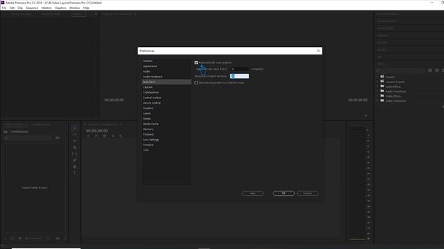 HOW TO ENABLE AUTO SAVE MODE IN ADOBE PREMIERE PRO | PREMIERE PRO TUTORIAL
