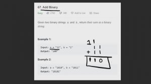 Leetcode 067: Add Binary (RU)