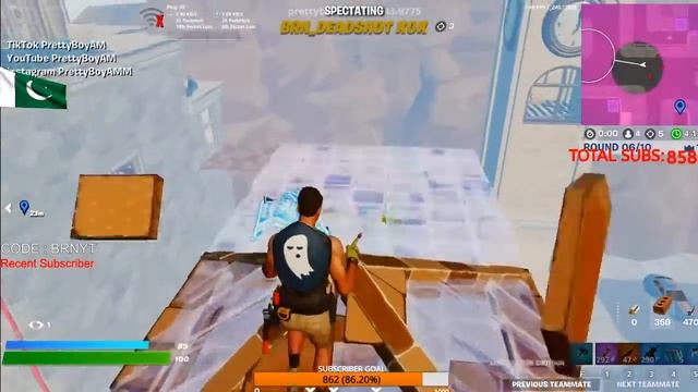 Fortnite SEASON 8 WITH PACKETLOSS смотреть онлайн