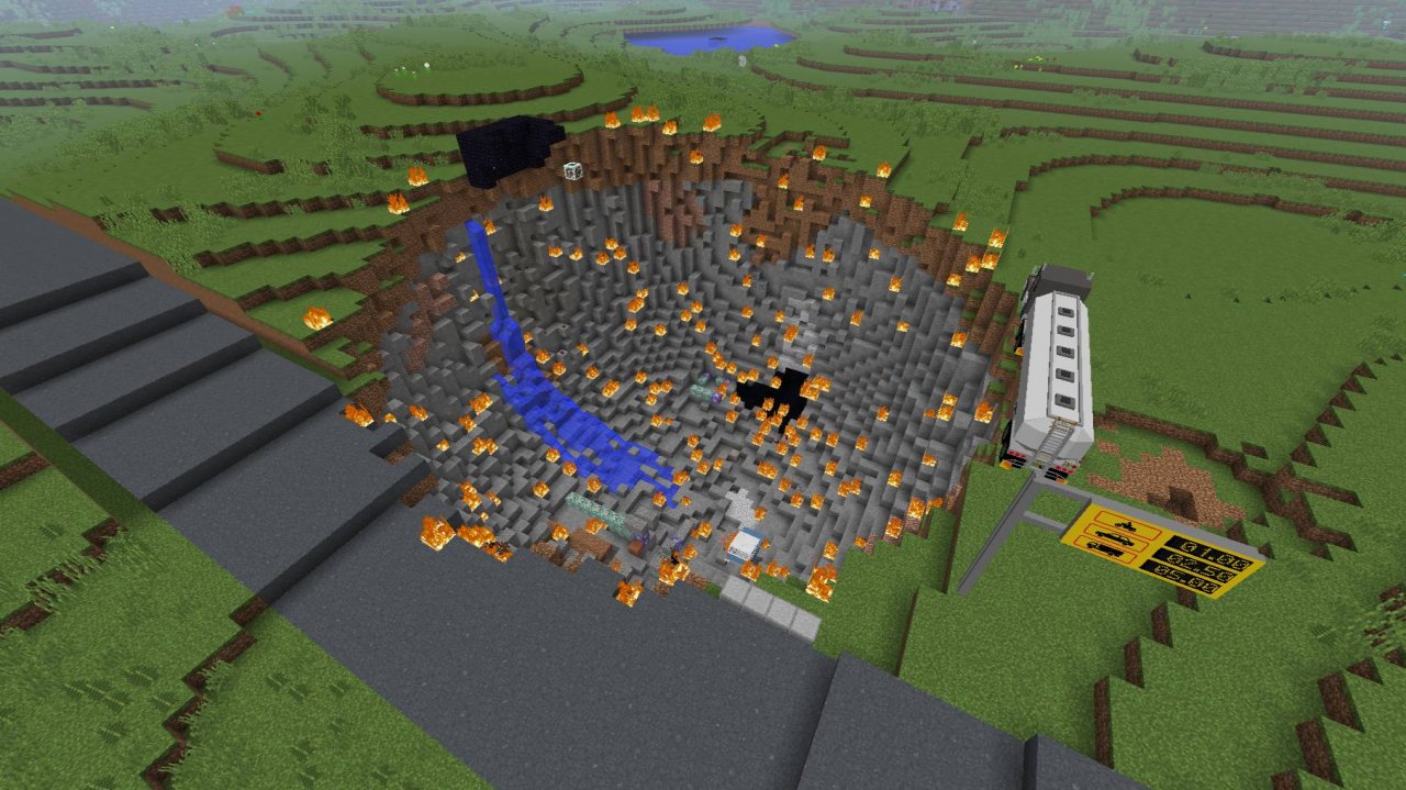 Я ВЫЖИЛ ПОСЛЕ ВЗРЫВА АЗС/ЗАПРАВКИ В МАЙНКРАФТ (Minecraft) смотреть онлайн