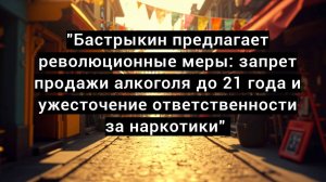 Бастрыкин предлагает революционные меры: запрет продажи алкоголя до 21 года