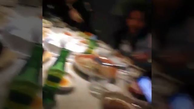 Celebration at Korean Restaurant Moscow Russia