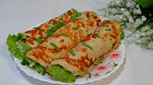 Аппетитные мясные рулетики.