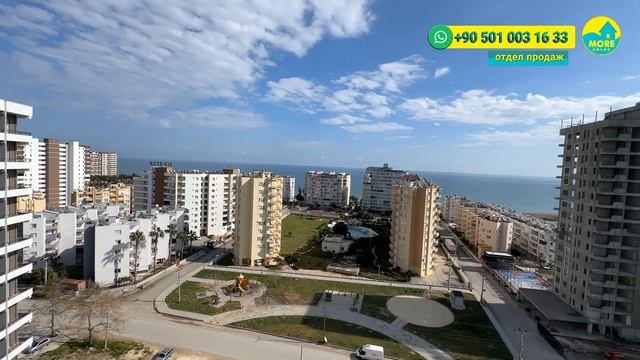 Прямой вид на море! 200м до пляжа, 2+1 за 80 000 евро, Турция, Мерсин, район Томюк Арпачбахших смотреть онлайн