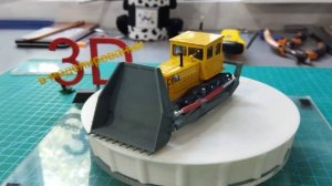 Трактор ДТ-54 с одноковшовым перекидным погрузчиком ПБ-35