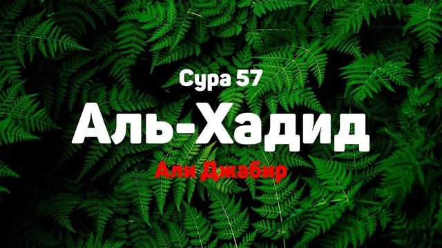 Сура 57 Аль-Хадид - Али Джабир